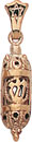 14KY SM FILIGREE MEZUZAH