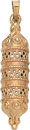 14KY FILIGREE MEZUZAH 1 1/4