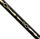 18KY SHINY TWISTED BAR