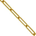 18KY TRACE CHAIN ROUND WIRE 3.5x11.5mm