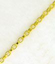 14KY OVAL FLAT ROLO CHAIN 1.5mm 15