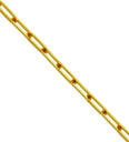 18KY TRACE CHAIN 2.5x5.8mm SQUARE WIRE