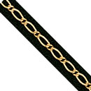 18KY LONG & SHORT LINK CHAIN 1.6mm