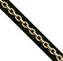 18KY ALTERNATING DIA CUT & MILGRAIN 2.1mm CABLE CHAIN