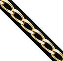 18KY DIA CUT CURB CHAIN 3.8mm