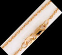14K PINK DIA CUT TWISTED LINK 1.1mm 16