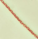 14K PINK CABLE TWIST CHAIN 2mm