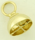 14KY SHINY CAP W/LG RING X BAR 12mm