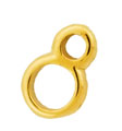 14KY DOUBLE RING 11.5x2.5mm