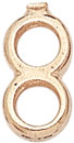 18KY DOUBLE RING 4mm