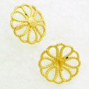 14KY FILIGREE PEARL CAP 11mm