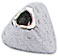14KW TRIANGLE PEARL CAP W/ BAR