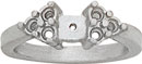 PLAT CAST SHANK 6 RD STONES 6/.03
