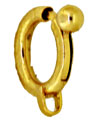 18KY  5mm SPRING RING W/BALL