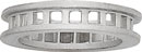 PLAT CAST WB SQ STONES SZ 6 24//2.5mm