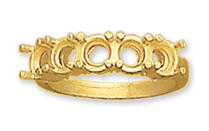 14KY CAST WEDDING BAND FOR 5/.10