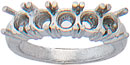 18KW CAST WEDDING BAND FOR 5/.10