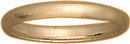 18KY 1/2RD COMFORT FIT WD BAND2.5mm SZ10