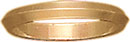 14KY KNIFE EDGE WDG BAND 2mm SZ 4