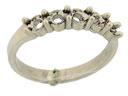 14KW 5 STONE RING FOR .05 SZ 7