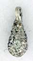 18KW 8mm TEAR DROP BEAD W/DIA .30 TW