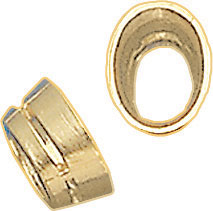 18KY CAST OVAL BEZEL W/AIRLINE 4.5x3mm