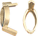 18KW MARQUISE BEZEL W/ 