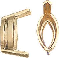 14KW MARQUISE BEZEL 