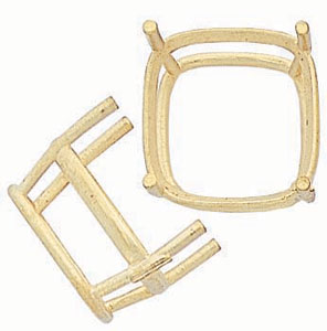 18KY 4PR CUSHION SHAPE SET 5.25mm