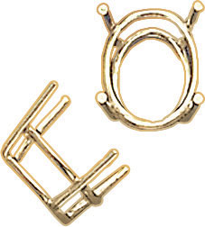 18KY 4PR OVAL WIRE SET 4x3