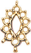 18KY MARQUISE CTR 7x3.5mm 10/.04