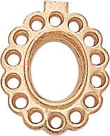 18KY OVAL CTR 9x7 14/.03 BEZELS
