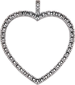 14KW CAST OPEN HEART 46/.02 1 1/4