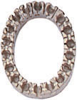 14KW 11x9 OVAL FRAME 18/.01