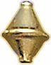 G.F. SHINY DIAMOND SHAPE BEAD 8x5.5mm
