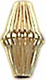 G.F. CORR. DIAMOND SHAPE BEAD 6x10mm