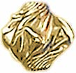 G.F. CORR. DIAMOND SHAPE BEAD 8.5x9mm