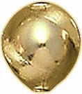 S.S. FANCY SHINY LENTIL BEAD 11.5x11x8mm