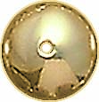 G.F. KNIFE EDGE SHINY ROUNDEL 11x6mm