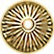 G.F. CORR KNIFE EDGE ROUNDEL 7.5x4.5mm