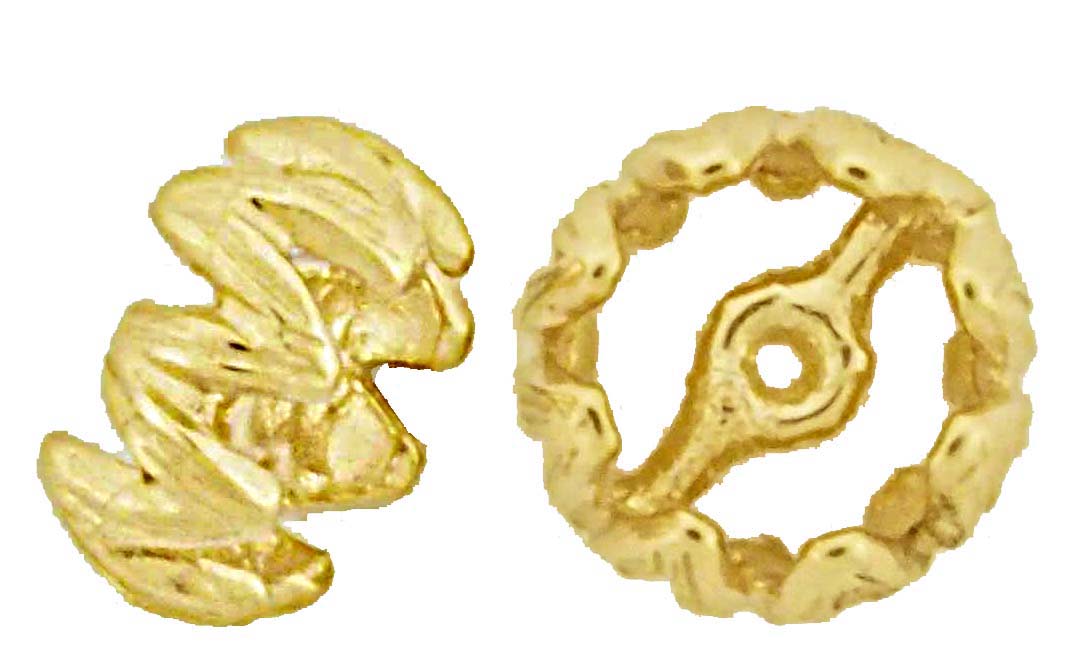 14KY FANCY ROUNDEL SPACER 6.5x3.3mm
