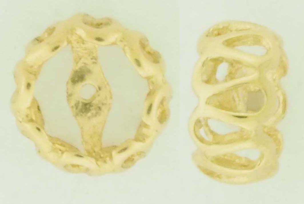 14KY FANCY ROUNDEL SPACER 7.5x4mm
