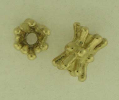 14KY SMALL BOW TIE ROUNDEL 4.2x3mm