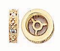 14KY DIAMOND ROUNDEL W/ 9/.005 6x2mm