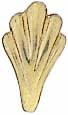 14KY SHELL SHAPE BAIL 9x5.5mm