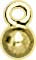 18KY SHINY BALL PENDANT W/ OPEN RING 3mm