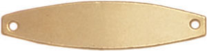 14KY FLOR OVAL PLATE FOR ID
