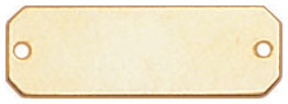 14KY FLOR RECTANGLE PLATE FOR ID