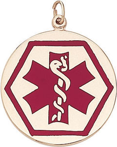 14KY X-LARGE ROUND MEDICAL ALERT 1