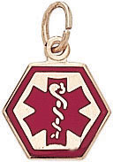 G.F. SMALL RD MEDICAL ALERT CHARM .030